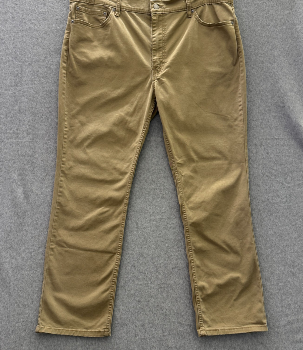 Levi's Mens 511 Slim Authentic Soft Jeans 42x30 Khaki Brown Stretch 5-Pocket